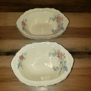 Antique TST Set of 2 Casserole Dishes